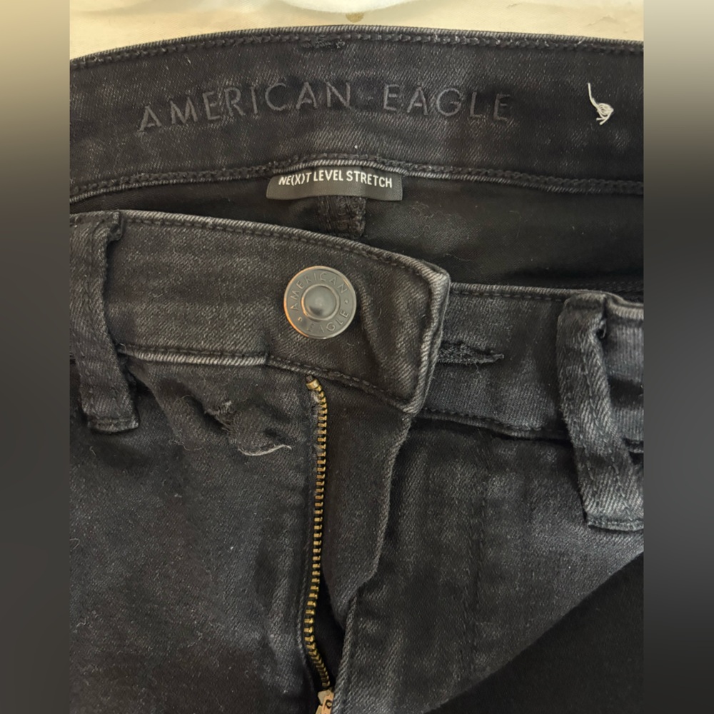 American Eagle Outfitters Black Stretch Skinny Jeans - Picture 5 of 6
